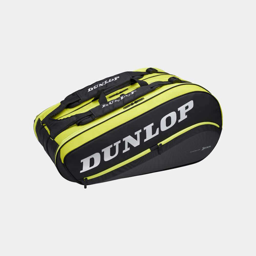 DUNLOP 10325357 SX PERFORMANCE 12 RACQUET THERMO BAG BLK/YLW