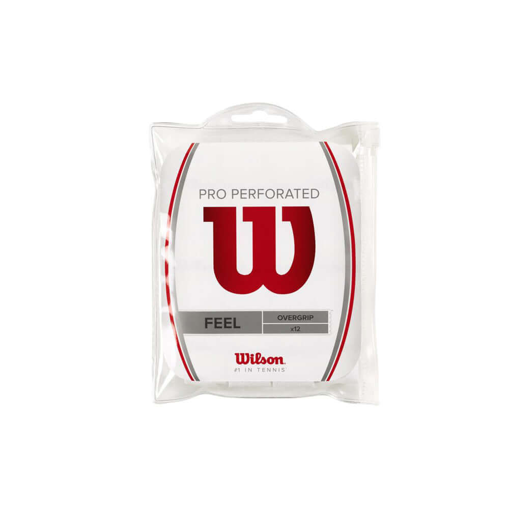 Wilson Pro Overgrip Perforated White 12 Pack