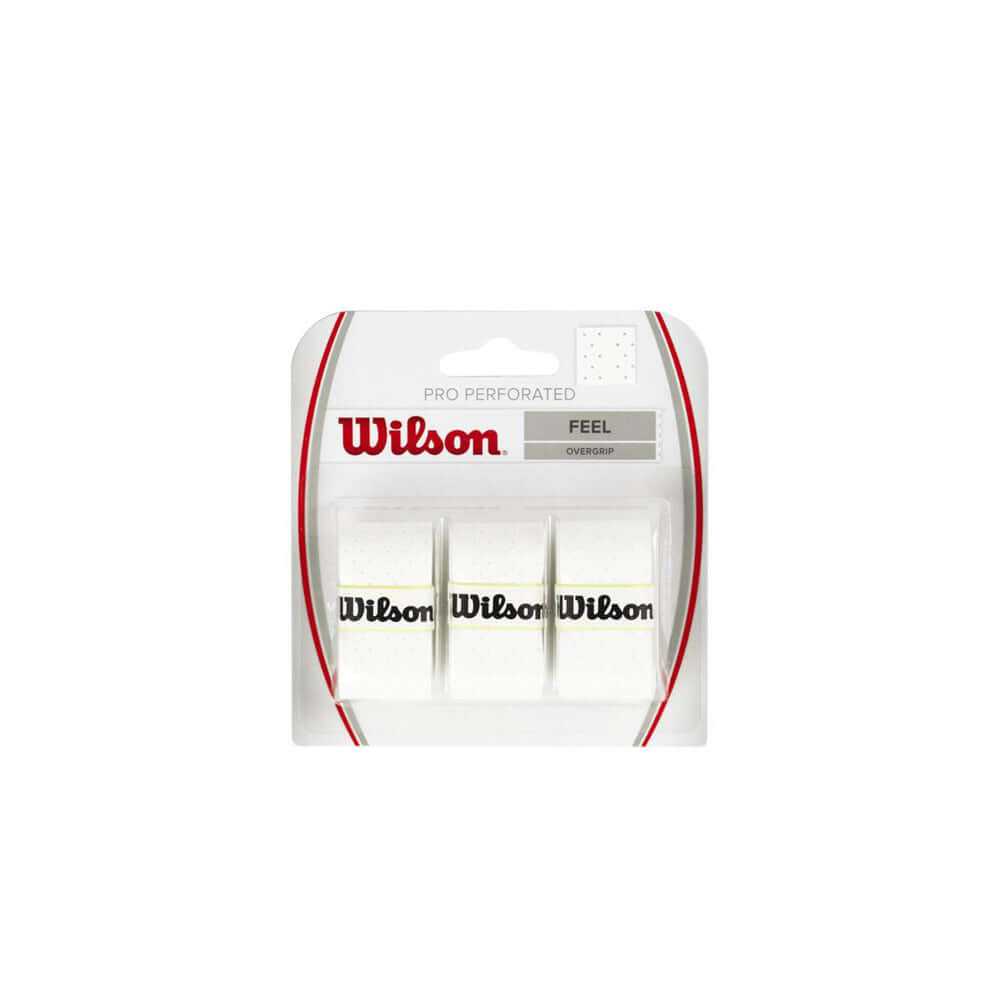 Wilson Pro Overgrip Perforated White 3 Pack