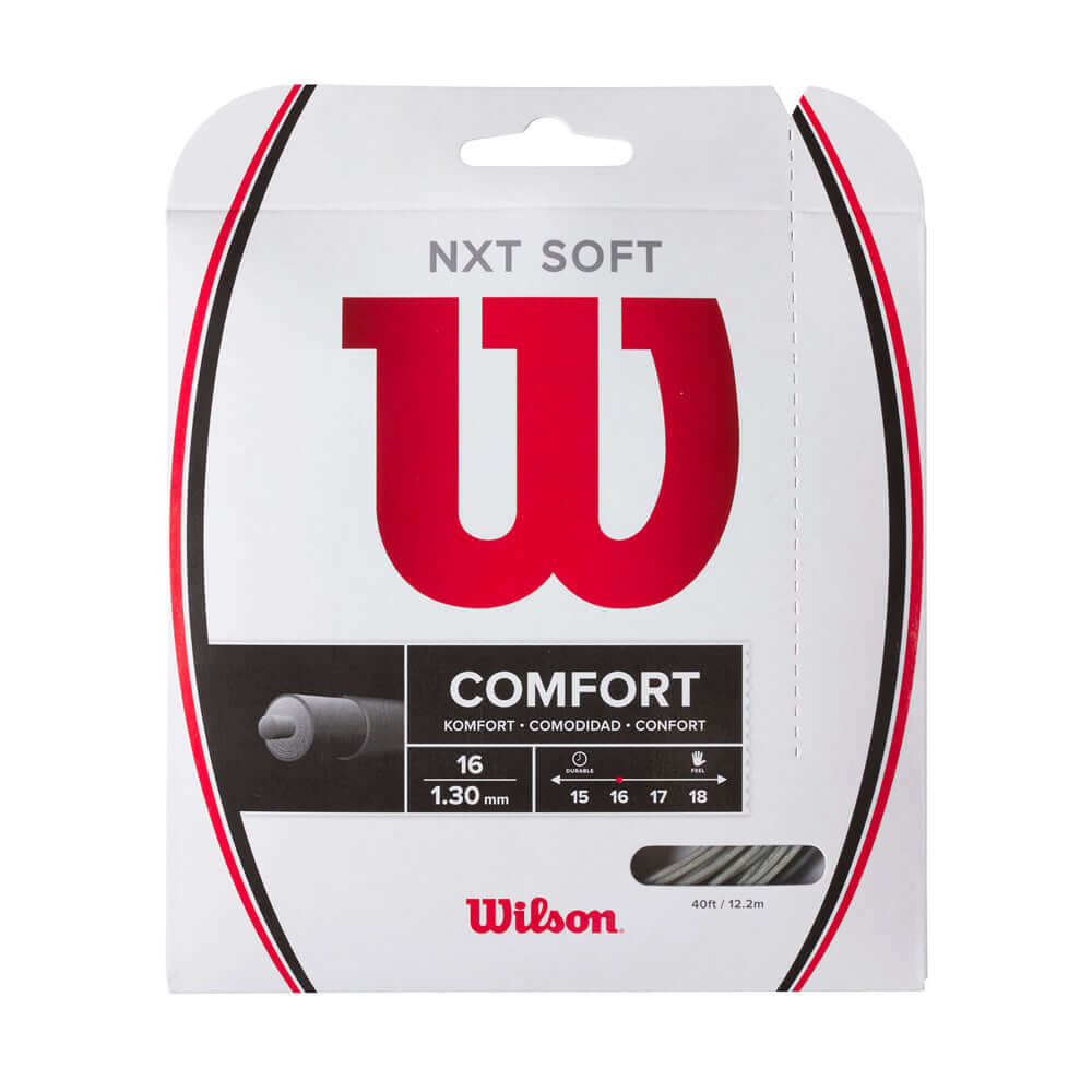 Wilson NXT Soft 16G Tennis String Set Silver