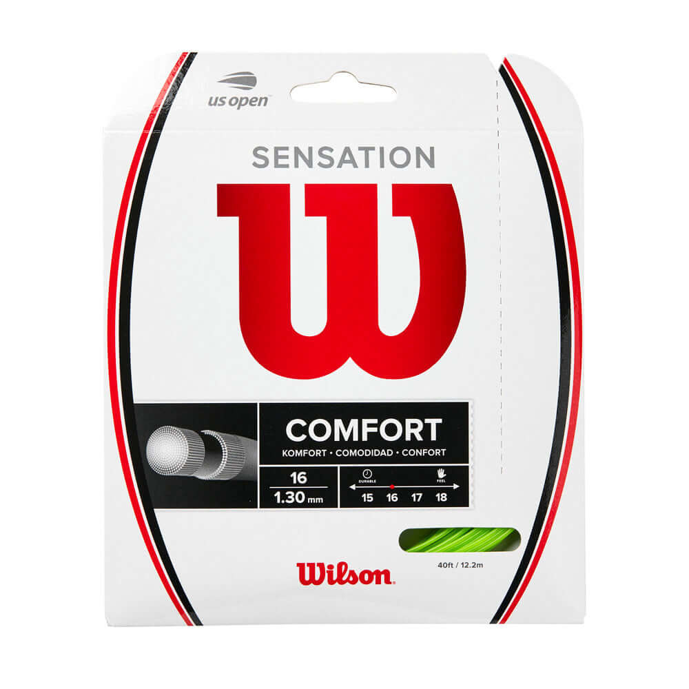 Wilson Sensation 16G Tennis String Set Neon Green