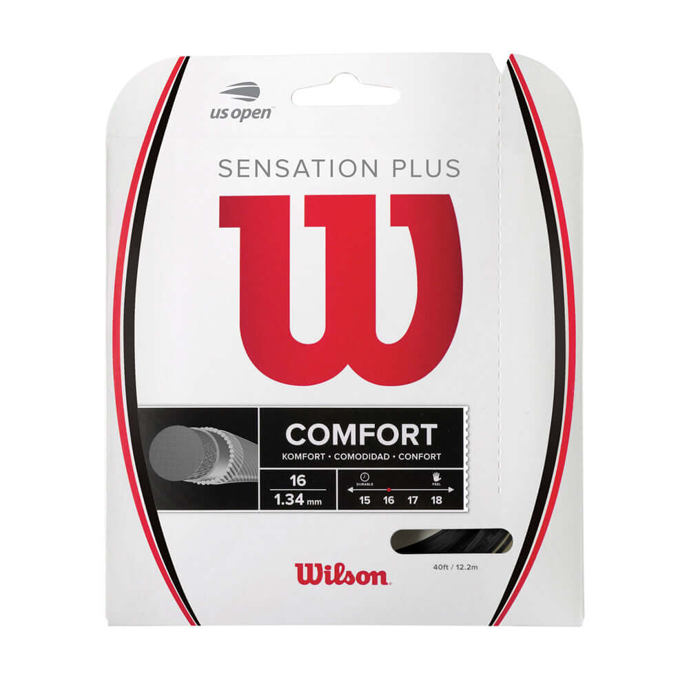 Wilson Sensation Plus 16G Tennis String Set Black