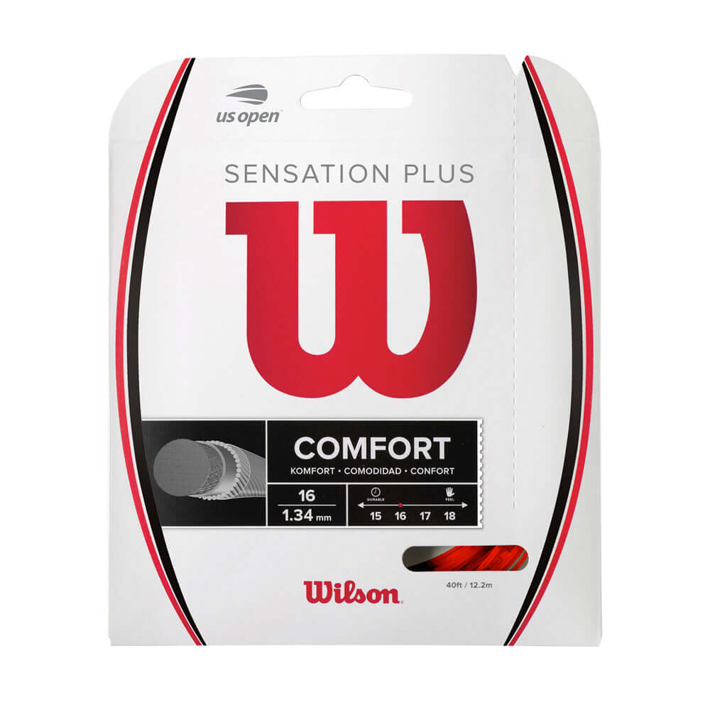 Wilson Sensation Plus 16G Tennis String Set Red