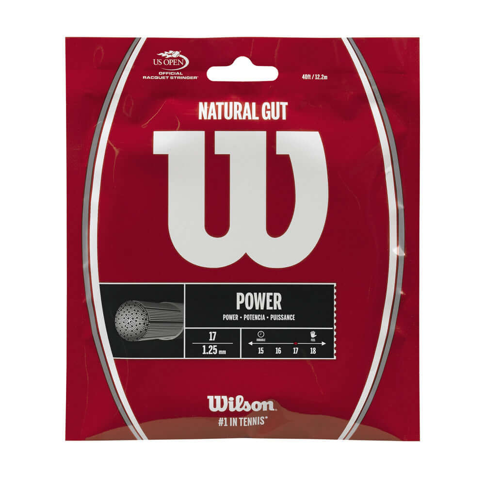 Wilson Natural Gut 17G Tennis String Set