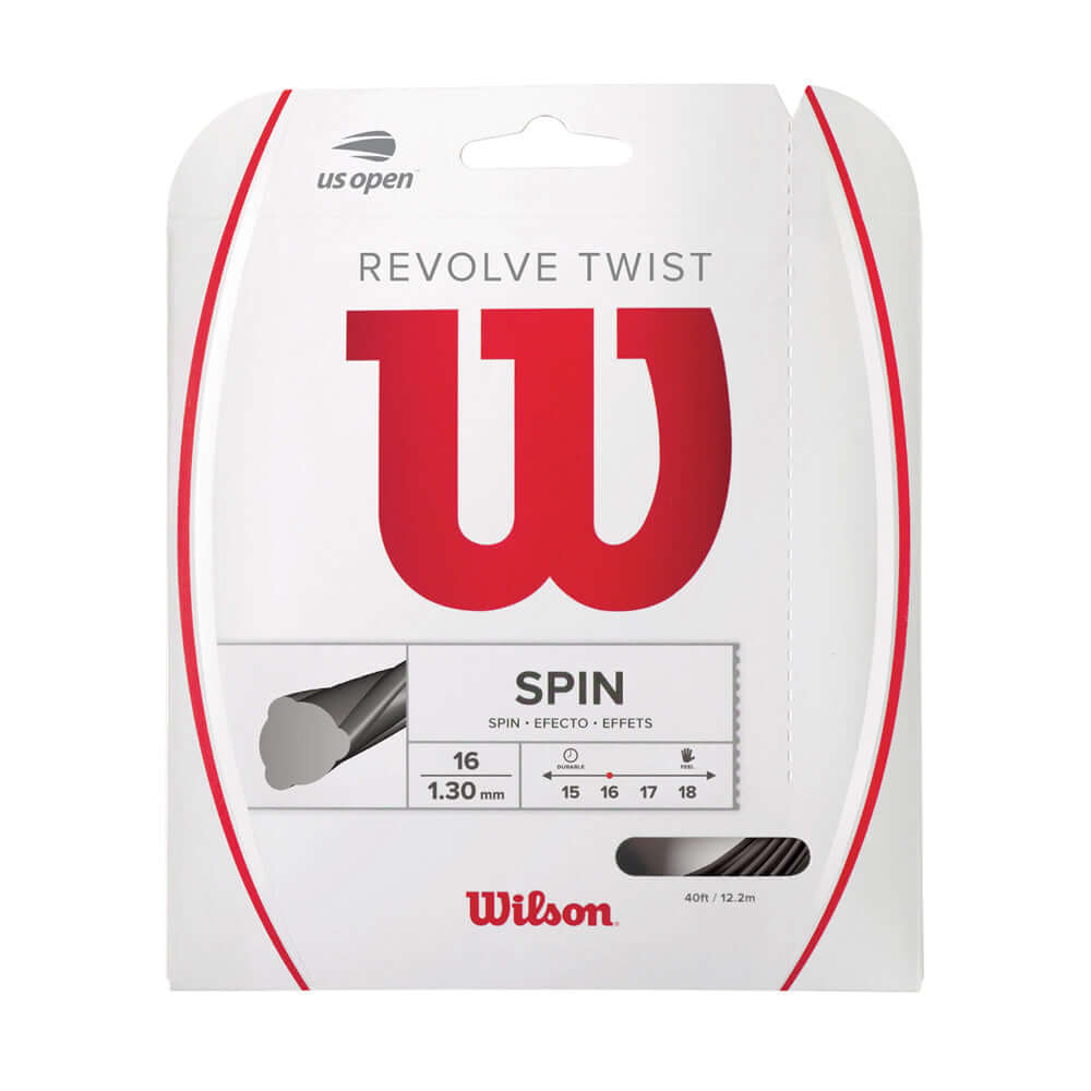 Wilson Revolve Twist 16G Tennis String Set Gray