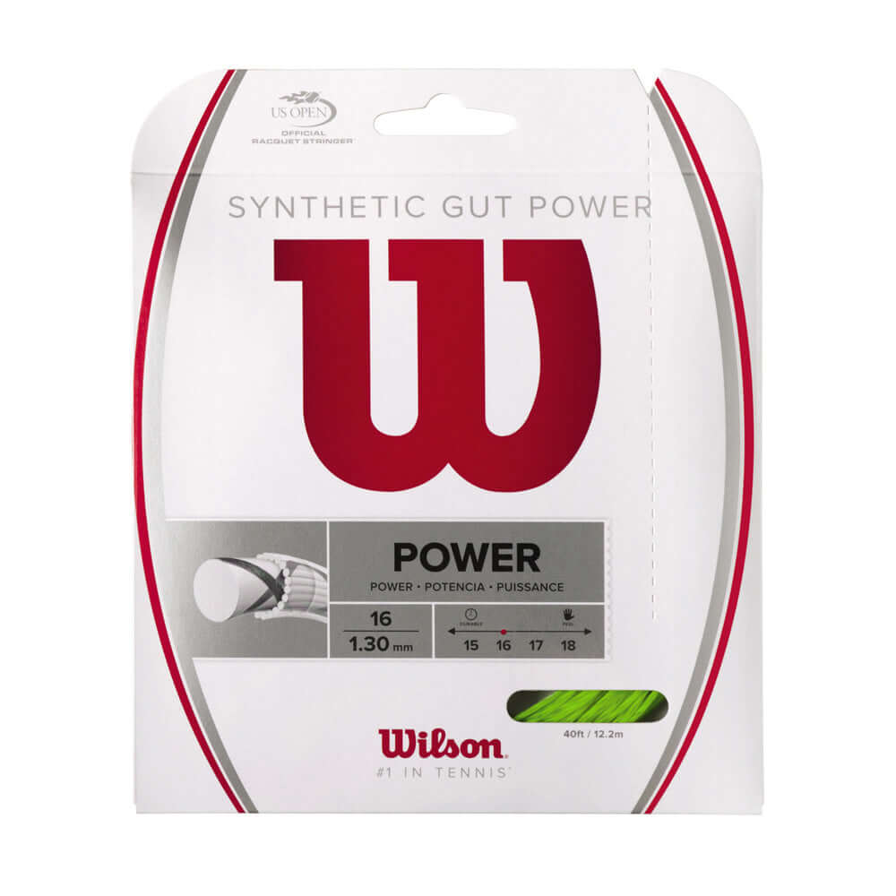 Wilson Synthetic Gut Power 16G Tennis String Set Lime