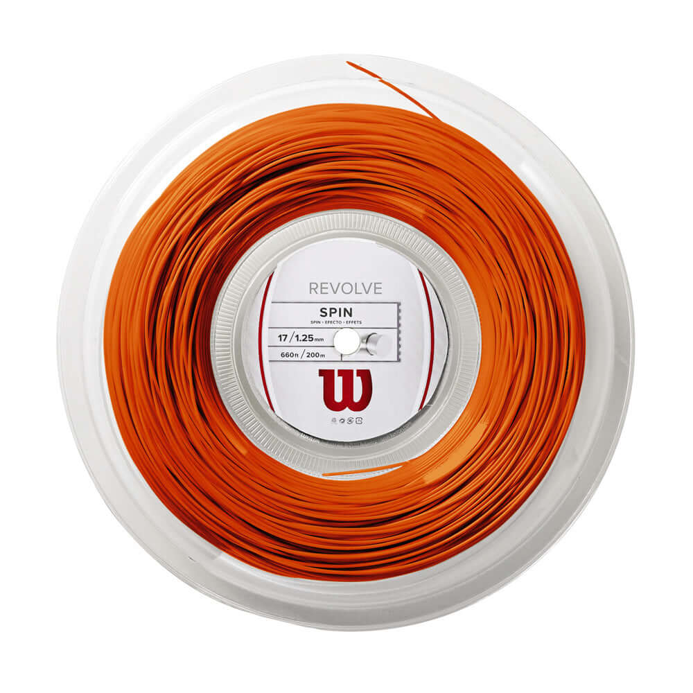 Wilson Revolve 17G Tennis String Reel Orange