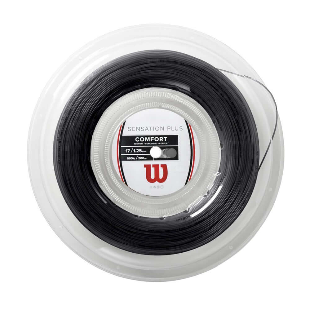 Wilson Sensation Plus 17G Tennis String Reel Black