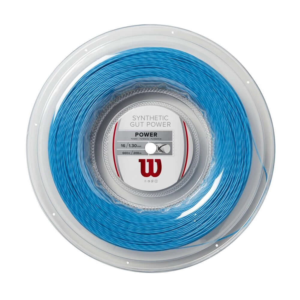 Wilson Synthetic Gut Power 16G Tennis String Reel Blue