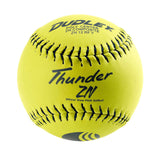 Dudley 4U540Y 12" USSSA Thunder ZN Classic M Stamp Slowpitch Softball - 12 Pack