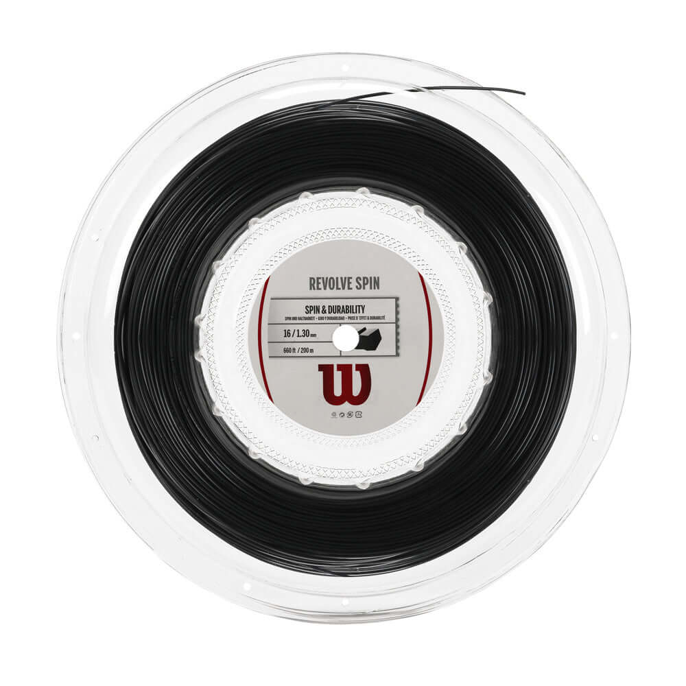 Wilson Revolve Spin 16G Tennis String Reel Black