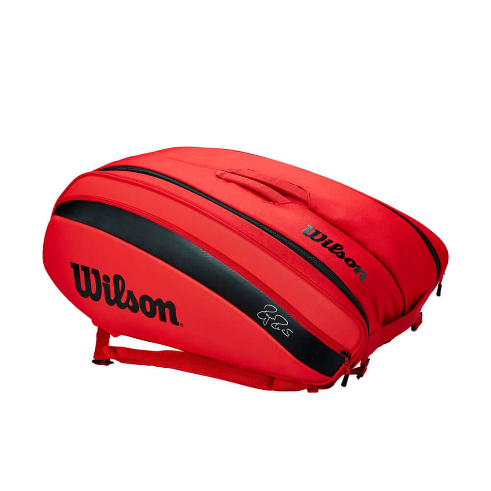 Wilson Roger Federer DNA 12 Pack Tennis Bag Red