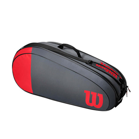 Wilson Team 6 Pack Tennis Bag Red/Gray