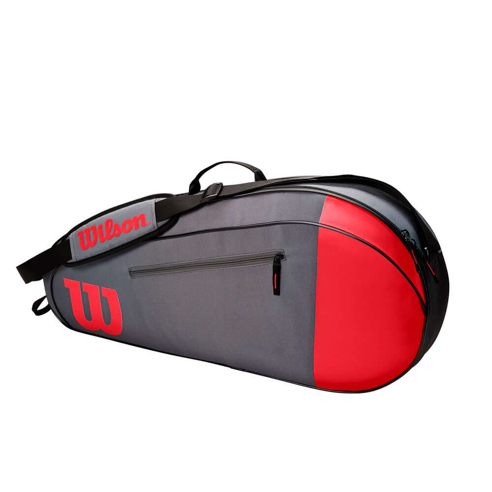 Wilson Team 3 Pack Tennis Bag Red/Gray