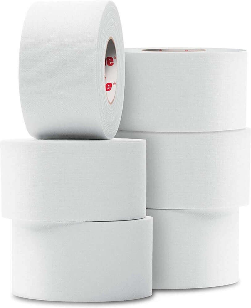 Mueller 430101 Athletic Tape, 1.5" x 10yd Roll, White, 6 rolls