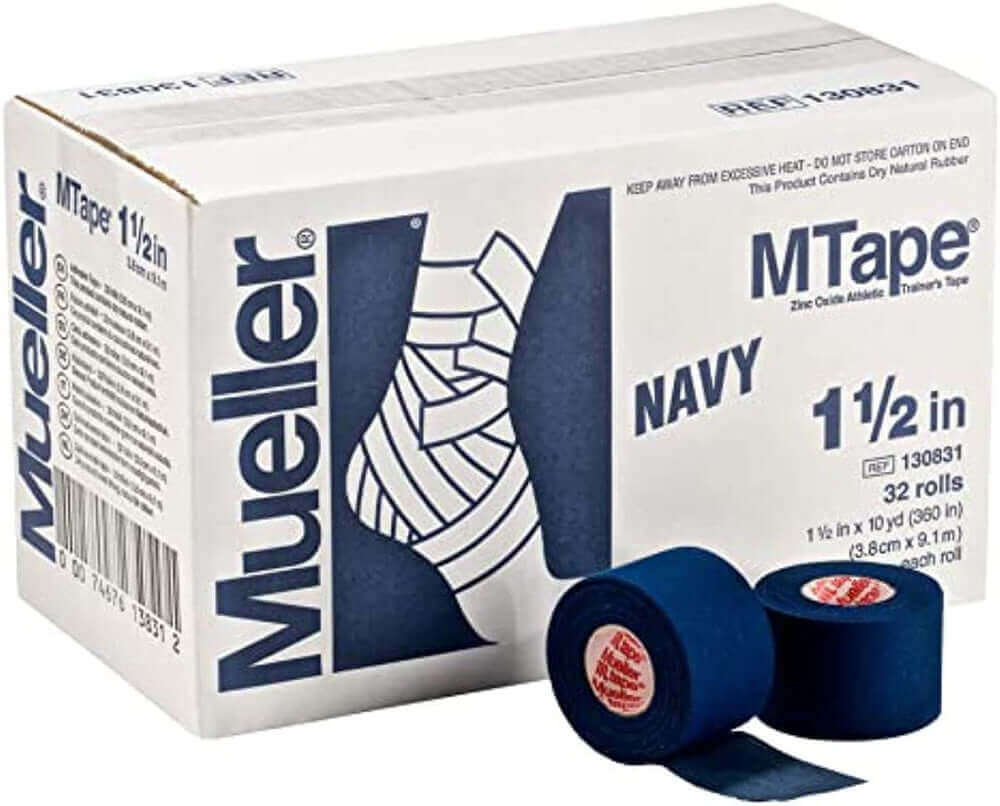 Mueller 130831 MTape Athletic Tape, Case of 32 Rolls, Navy