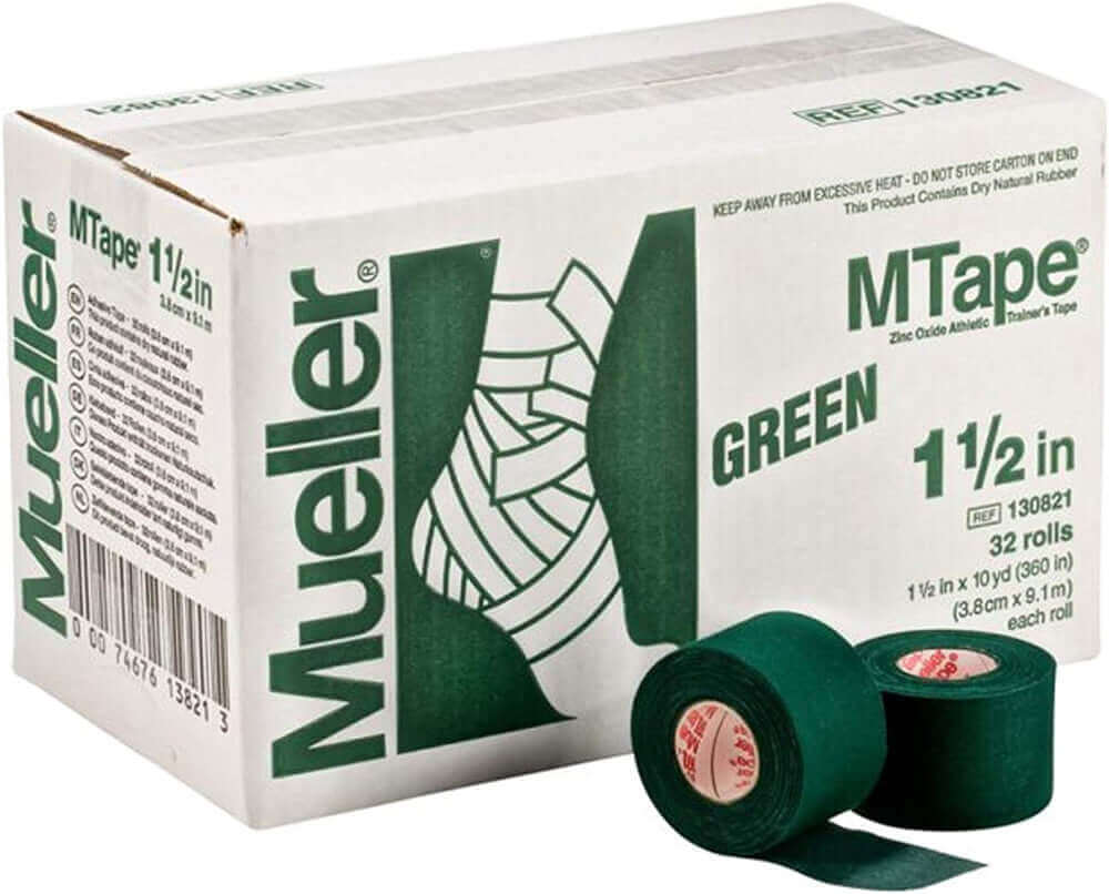 Mueller 130821 MTape Athletic Tape, Case of 32 Rolls, Green