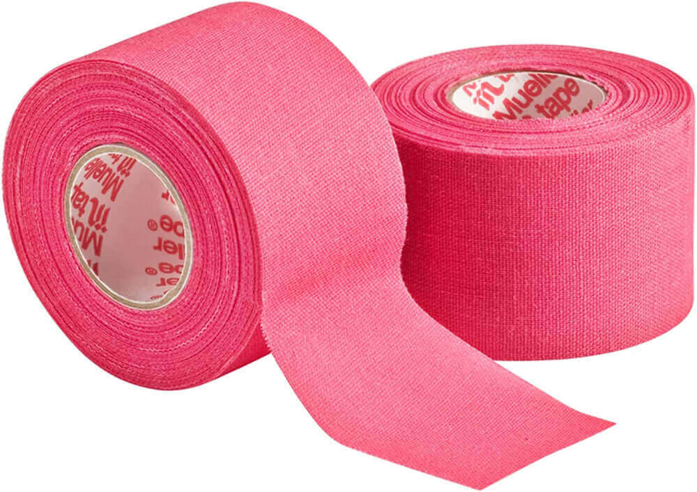 Mueller 28106 Athletic Tape, 1.5" X 10yd Roll, Pink, 2 rolls