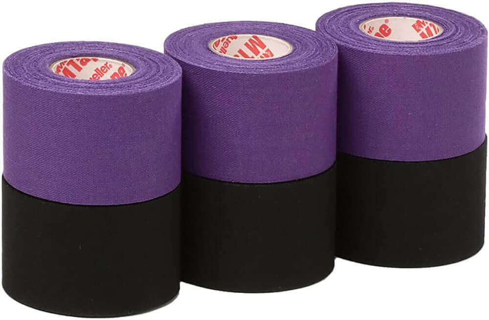 Mueller  Athletic Tape Sports Tape, Purple and Black 6 rolls