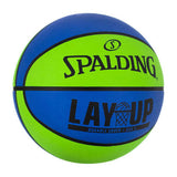 Spalding Lay-Up Mini Outdoor Blue/Green Basketball - 22"
