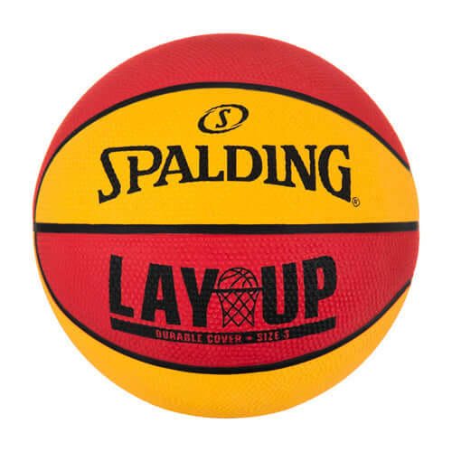 Spalding Lay-Up Mini Outdoor Red/Orange Basketball - 22"
