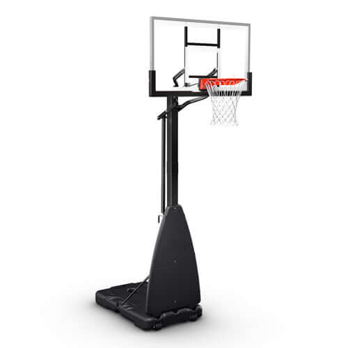 Spalding 54" Glass Screw Jack Portable Basketball Hoop