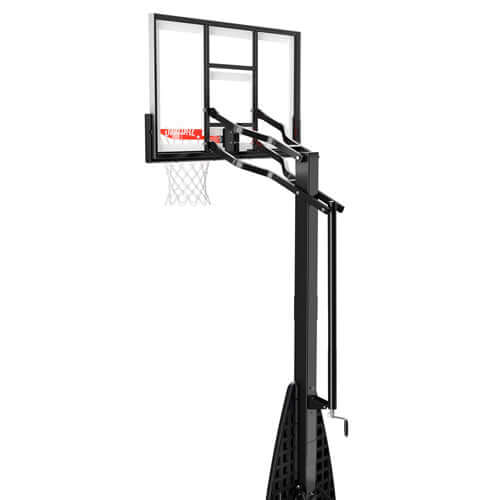 Spalding 54" Glass Screw Jack Portable Basketball Hoop