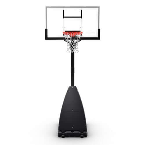 Spalding 54" Glass Screw Jack Portable Basketball Hoop