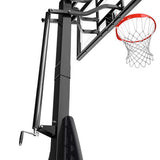 Spalding 54" Glass Screw Jack Portable Basketball Hoop