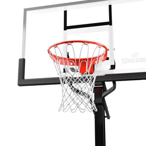 Spalding 54" Glass Screw Jack Portable Basketball Hoop