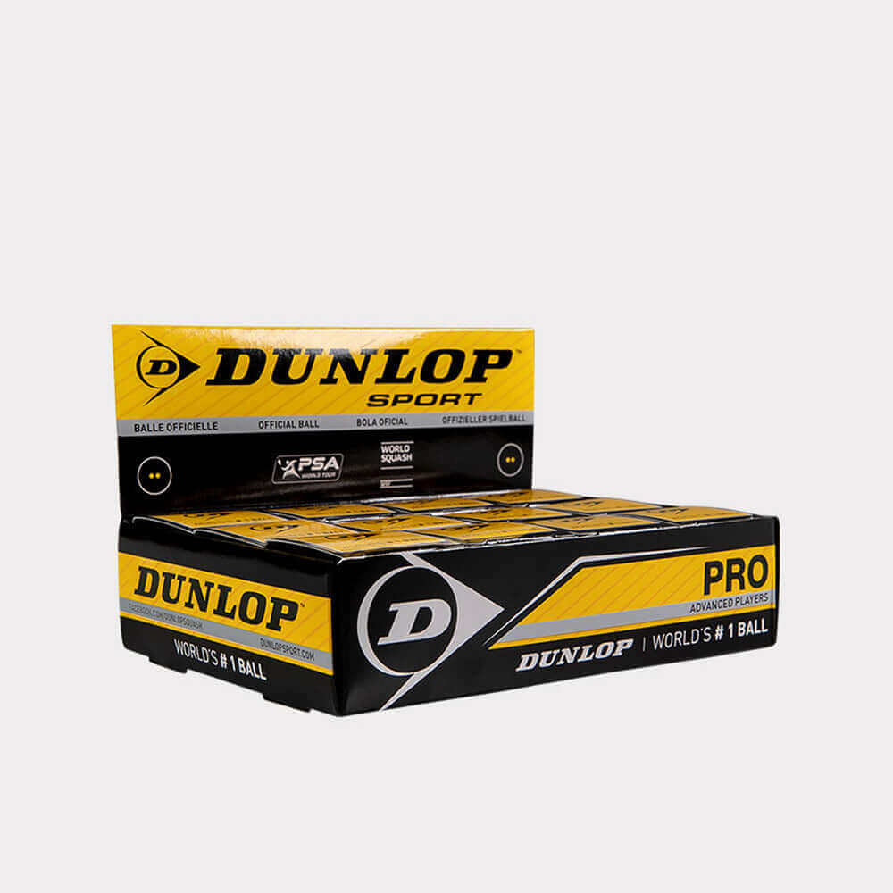 DUNLOP 700117US PRO (HIGH ALTITUDE) (12-BALL) SQUASH BOX