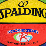 Spalding Rookie Gear® Soft Grip Multi Color Youth Indoor-Outdoor Basketball - 27.5”