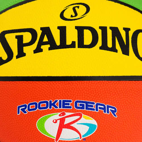 Spalding Rookie Gear Youth Multi Color Indoor-Outdoor Basketball - 27.5"