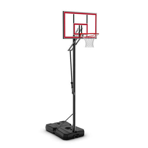 Spalding 44" Shatter-Proof Polycarbonate Pro Glide Portable Basketball Hoop