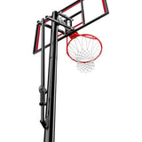 Spalding 44" Shatter-Proof Polycarbonate Pro Glide Portable Basketball Hoop