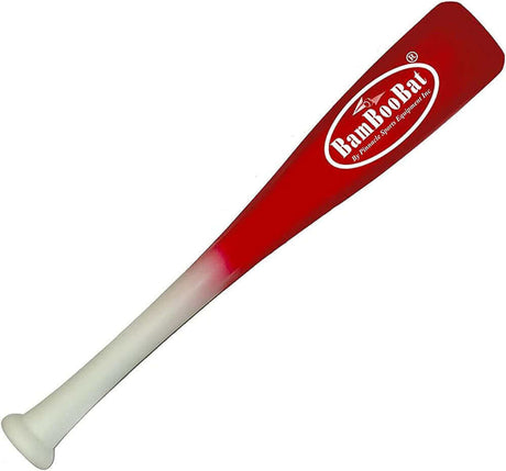 BamBooBat Adult One Hand Training Bat White/Red