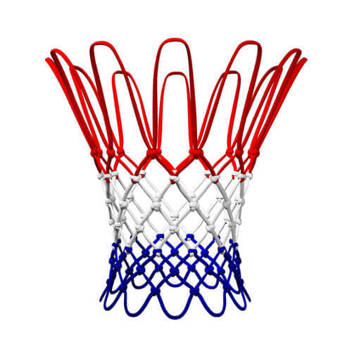 Spalding Heavy Duty Basketball Net - Red/White/Blue