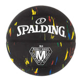 Spalding Marble Series Black Multi-Color Outdoor Basketball - 28.5"