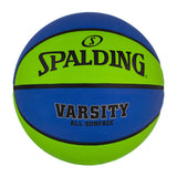 Spalding Varsity Blue/Green Outdoor Basketball - 29.5"