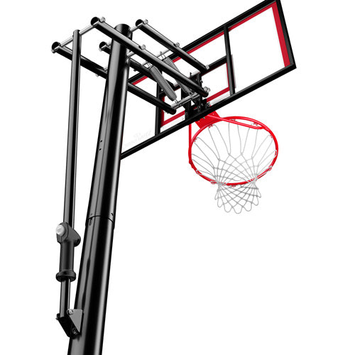 Spalding 44" Shatter-proof Polycarbonate Pro Glide® Lite In-Ground Basketball Hoop