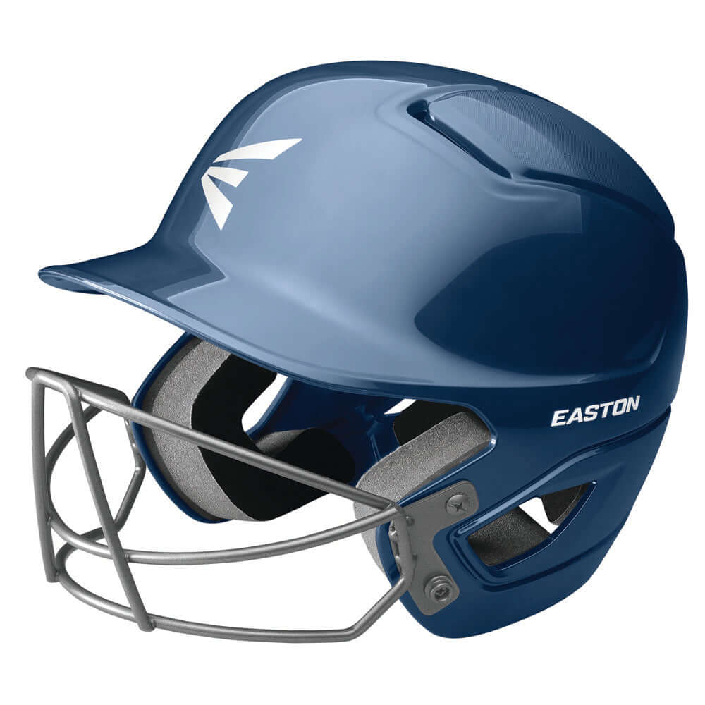 EASTON A168527 SOLID-COLORED BATTING HELMET WITH BASEBALL/SOFTBALL MASK / MEDIUM/LARGE