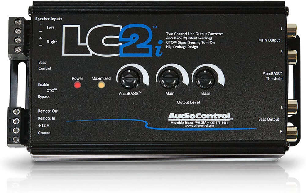 AudioControl LC2i 2 Channel Line Out Converter with AccuBASS and Subwoofer Control