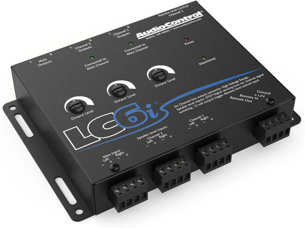 AudioControl LC6i Black 6 Channel Line Out Converter with Internal Summing