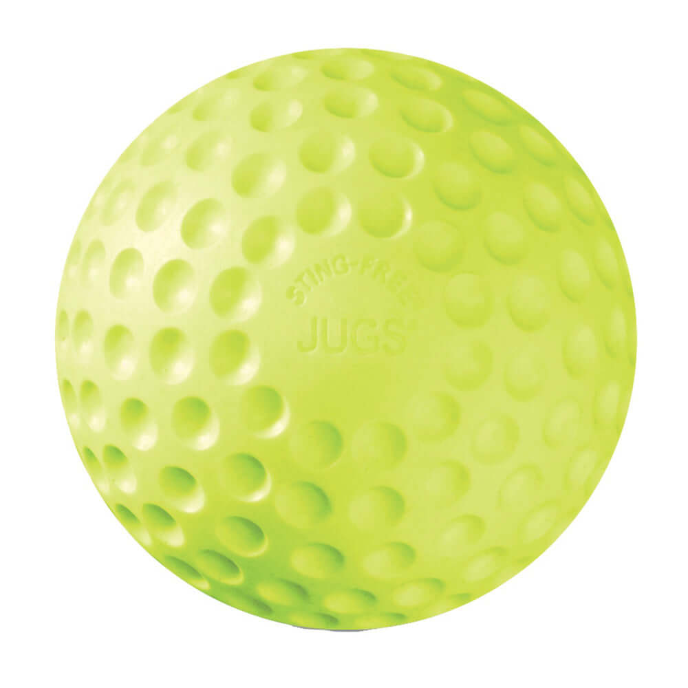 JUGS B2020(B2015) STING-FREE DIMPLED SOFTBALLS: GAME-BALL YELLOW - 12 PACK