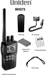 Uniden MHS75 Waterproof Handheld 2-Way VHF Marine Radio