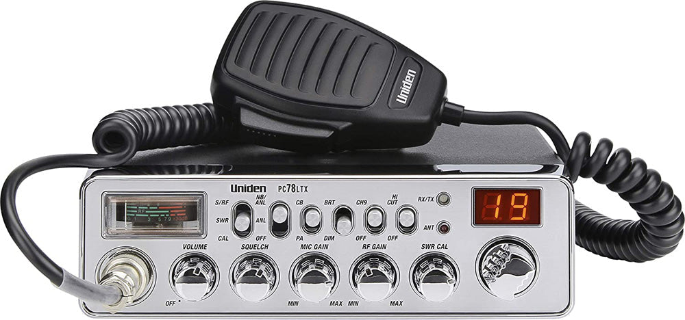 Uniden PC78LTX 40-Channel Deluxe CB Radio, Silver