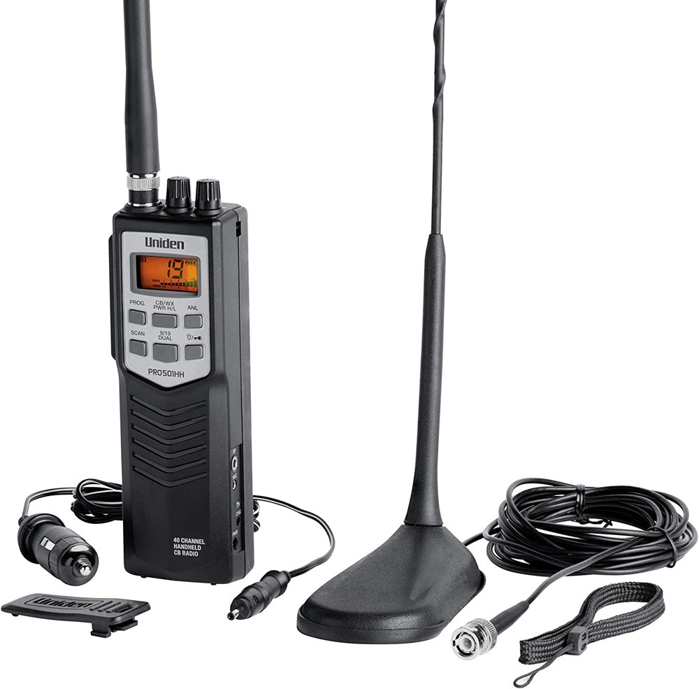 Uniden PRO501TK 40-Channel Handheld CB Radio with Magnetic Mount Antenna