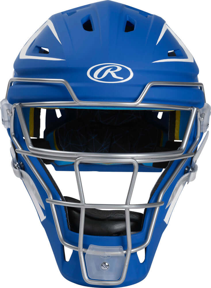 Rawlings CHMCHJ Two-Tone Matte Hockey-Style Catcher's Helmet - Junior