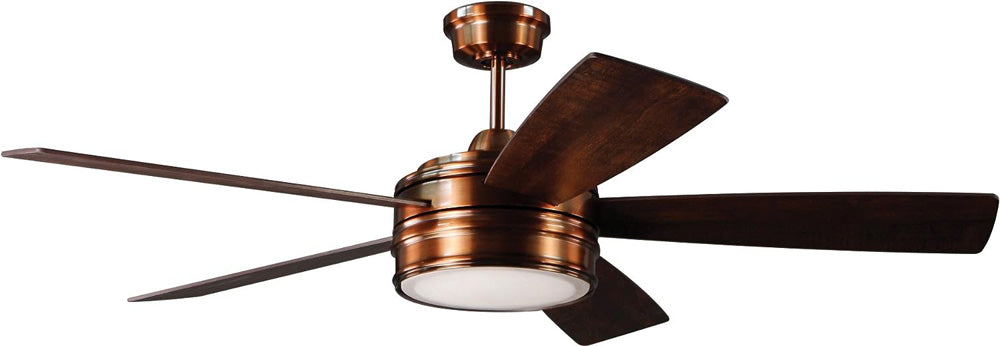 Craftmade BRX52BCP5 Braxton 52" Ceiling Fan, Brushed Copper
