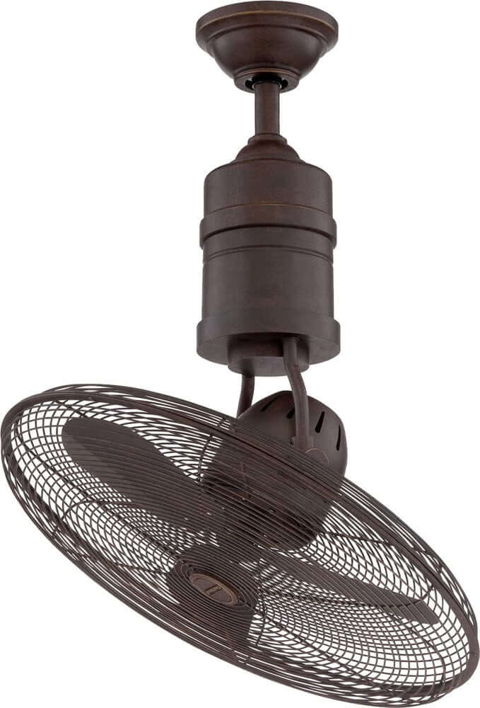 Craftmade BW321AG3 Bellows III Dual Mount 21in Outdoor Ceiling Fan with Wall & Remote Control, Aged Bronze